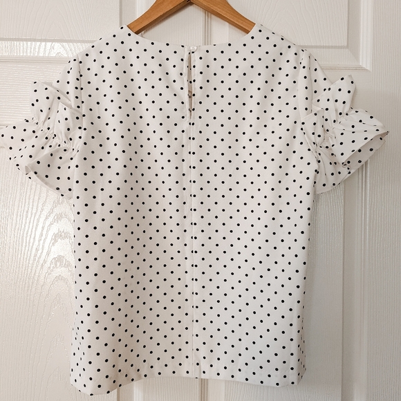 Banana Republic Factory Polka Dot Blouse Size MP - Picture 2 of 4